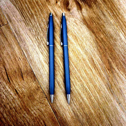 CROSS Mechanical Pencil and Ballpoint Pen Model シャープペンシル ボールペン in black with silver accents