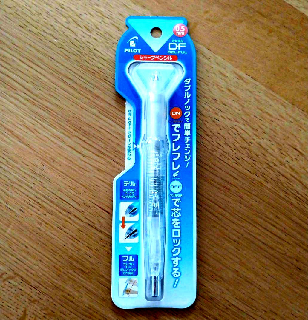 Pilot Delful mechanical pencil 0.5mm with non-color translucent body