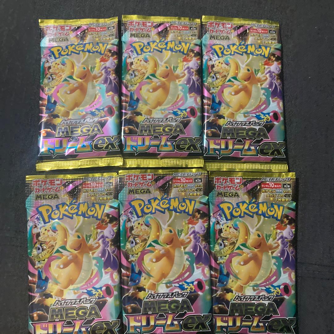 Pokemon Pokémon Card Game Mega Dream ex 6 Pack Set Pack — Japanese
