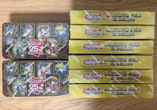 Yu-Gi-Oh Yu-Gi-Oh! 25th Anniversary Can 2-Pack & Maximum Gold Box North America Version Box — Japanese