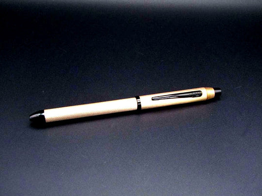 Cross Series NAT0090-20ST brushed rose gold multi-function pen with black and red ballpoint pens and 0.5mm mechanical pencil