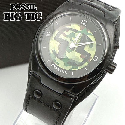 FOSSIL BIGTIC Y2K 00's Camouflage Quartz Men's Watch — Japanese