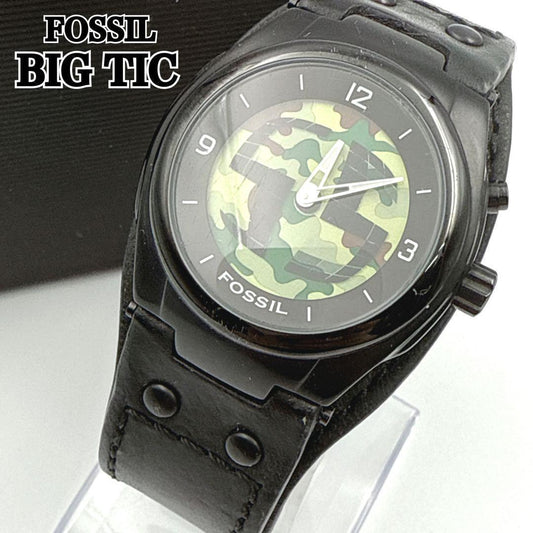 FOSSIL BIGTIC Y2K 00's Camouflage Quartz Men's Watch — Japanese