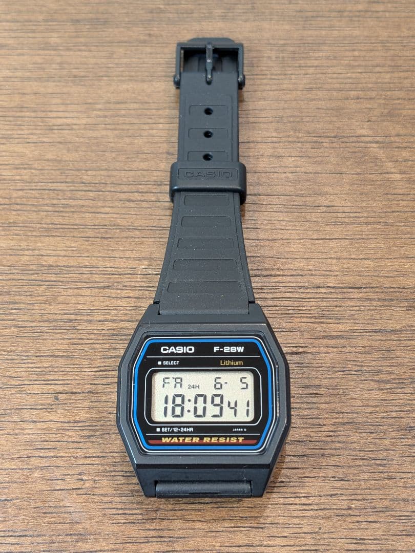 CASIO F-28W Digital Men's Watch — Japanese