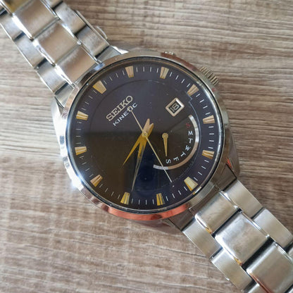 SEIKO SBNT017 Kinetic Men's Watch — Japanese