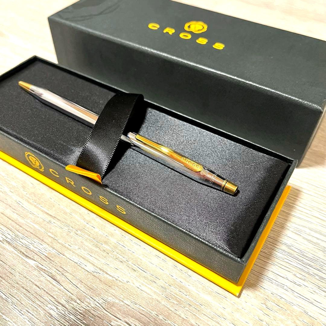 Cross Classic Century Medalist ballpoint pen with silver and gold finish in original box