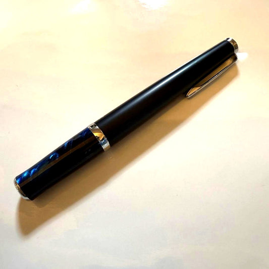 Timeline Ballpoint Pen in blue-black ink with Eternal Blue barrel, approximately 12cm long