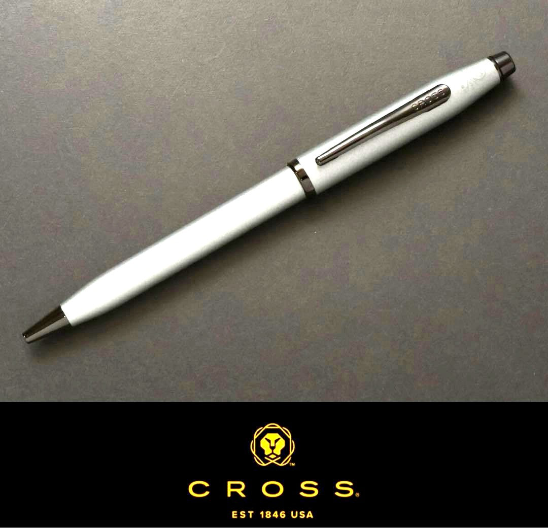 CROSS 1846 ballpoint pen in silver and black with a length of 13.8 cm shown on a white background