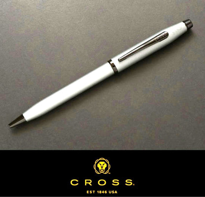 CROSS 1846 ballpoint pen in silver and black with a length of 13.8 cm shown on a white background