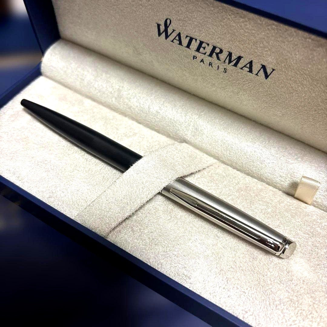 Black WATERMAN Ballpoint Pen with gift box, new condition