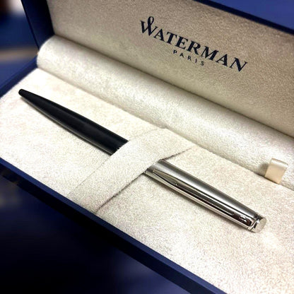 Black WATERMAN Ballpoint Pen with gift box, new condition