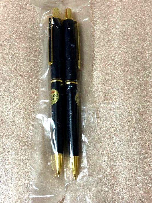 Two vintage style PILOT mechanical pencils in a 2-piece set with metal clip and black barrel