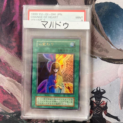 PSA 9 Yu-Gi-Oh Change of Heart — Japanese
