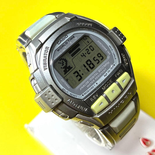 CASIO VIVCEL VIVCEL WORLD TIME Digital Men's Watch — Japanese