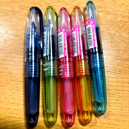 Pilot Petit1 portable fountain pen with fine nib in plastic body, discontinued model