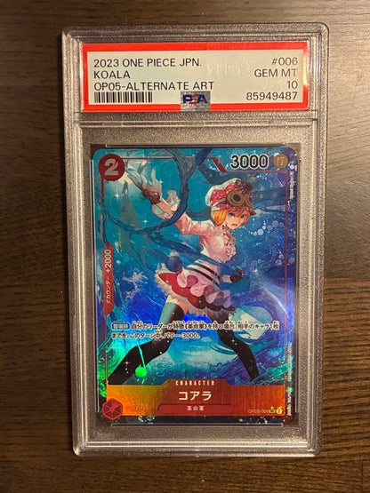 PSA 10 One Piece Koala SR — OP05-006 — Japanese