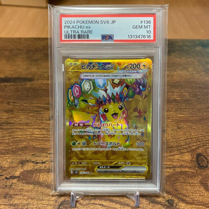 PSA 10 Pokemon Pikachu ex UR — SV Expansion Pack Super Electric Breaker 136/106 — Japanese