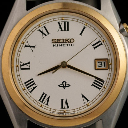 SEIKO 5M42-0B80 Kinetic Men's Watch — Japanese