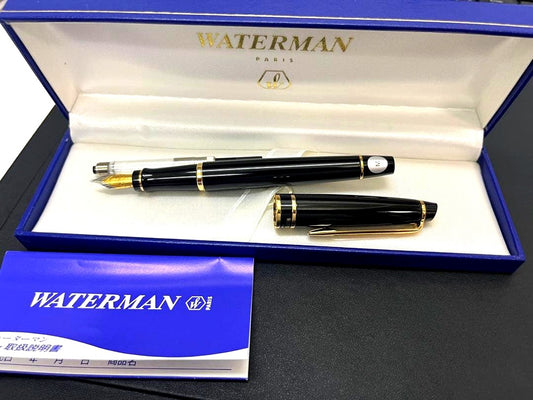 Waterman fountain pen in clean condition with converter included shown on a white background