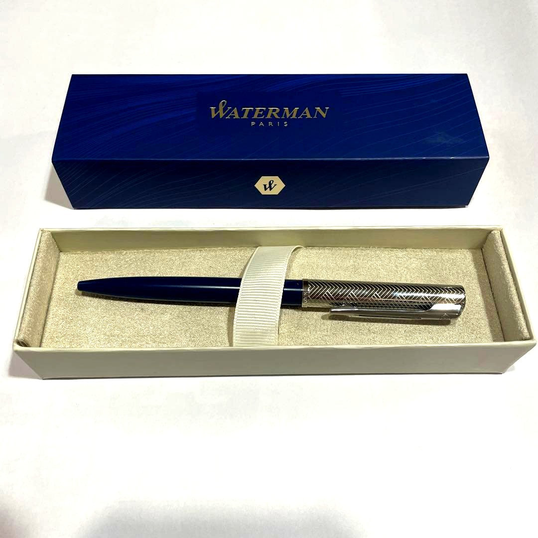 New Waterman ballpoint pen with sleek design and classic black finish