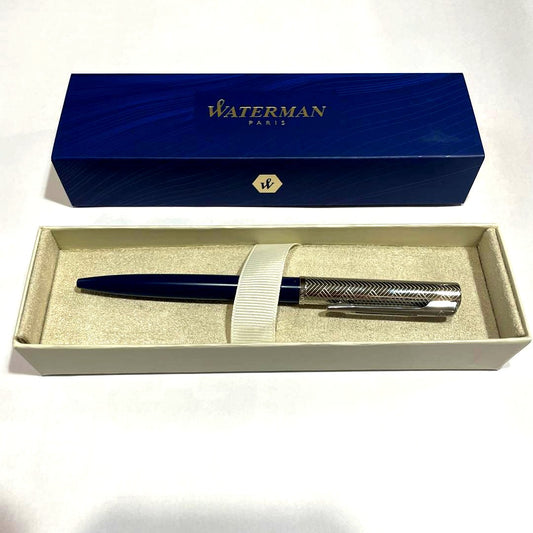 New Waterman ballpoint pen with sleek design and classic black finish