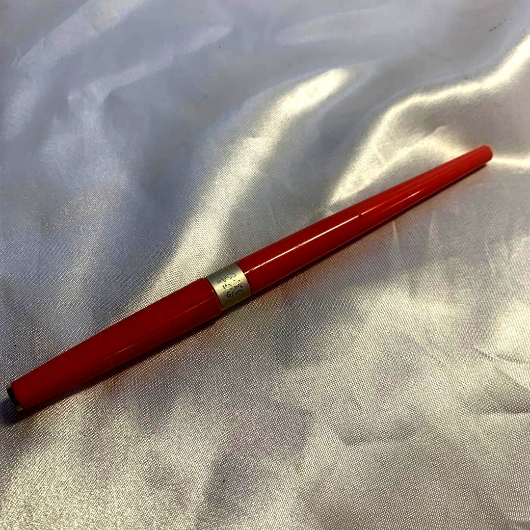 Pilot Fountain Pen with black barrel and silver clip shown on white background