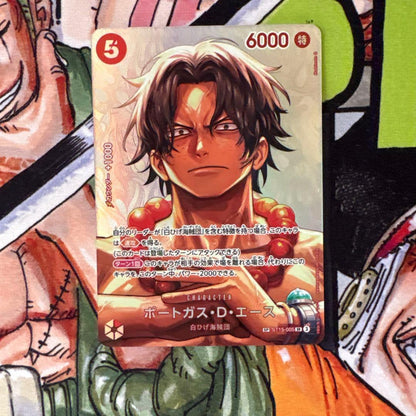 One Piece Portgas D. Ace SR — ST15-005 — Japanese