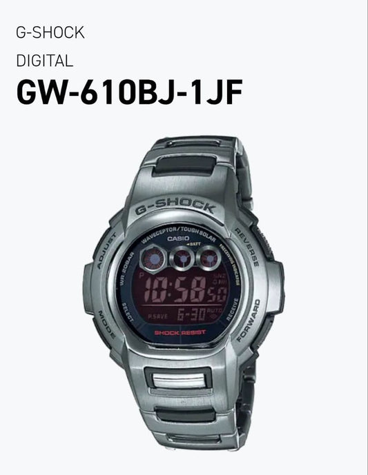 CASIO GW-610BJ-1JF Solar Men's Watch — Japanese