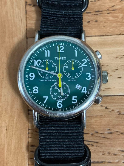 TIMEX Weekender Chronograph INDIGLO Quartz Men's Watch — Japanese
