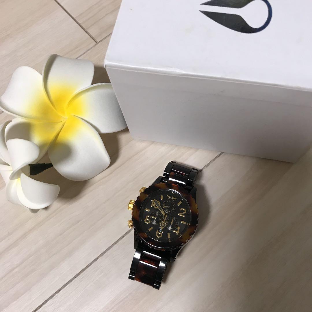 NIXON Round Bakelite Band Quartz Men's Watch — Japanese