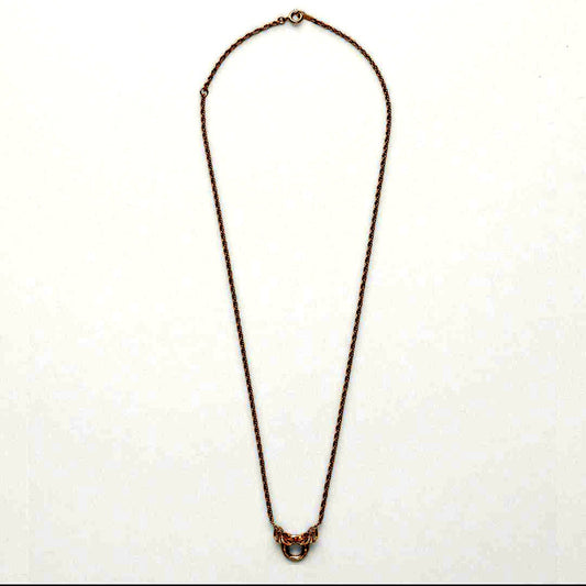 Agete Necklace Chain silver925 and gold plated with 45cm length and small top motif