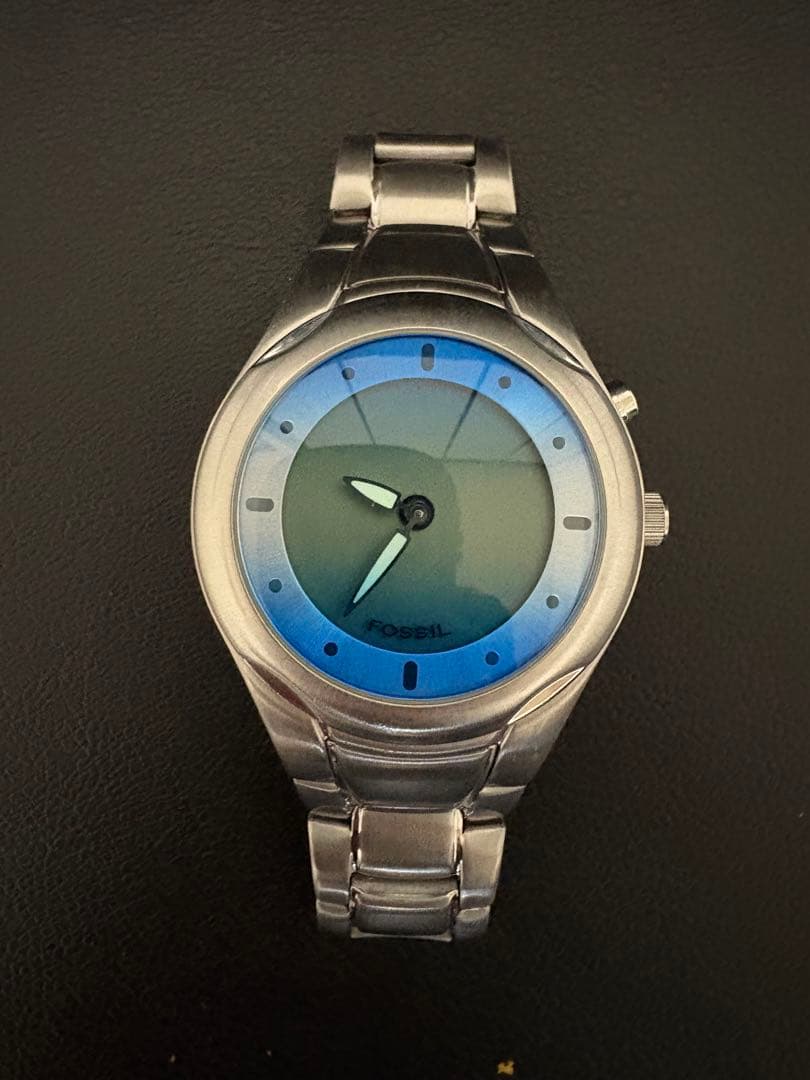 FOSSIL Analog Blue Silver Men's Watch — Japanese