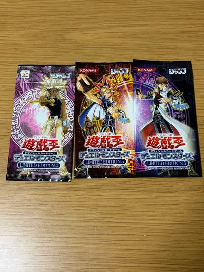 Yu-Gi-Oh Yu-Gi-Oh! Official Card Game Limited Edition 4 5 (Total 3 Packs) Pack — Japanese