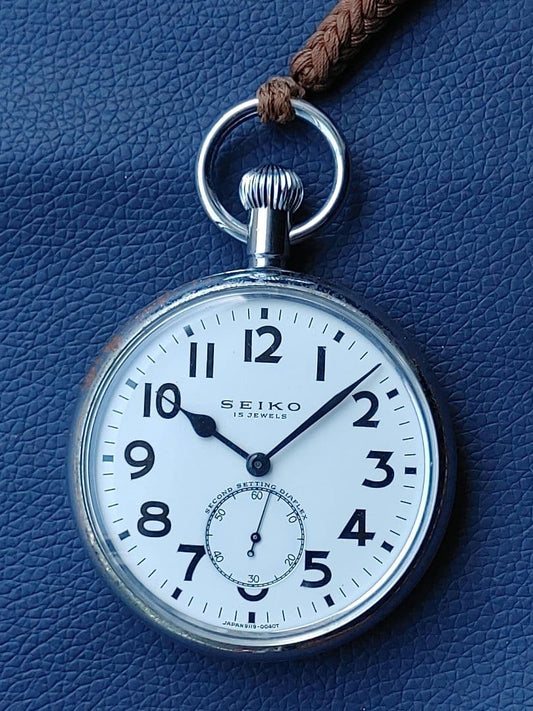 SEIKO 24 Standard Sailor Manual Pocket Watch Men's — Japanese