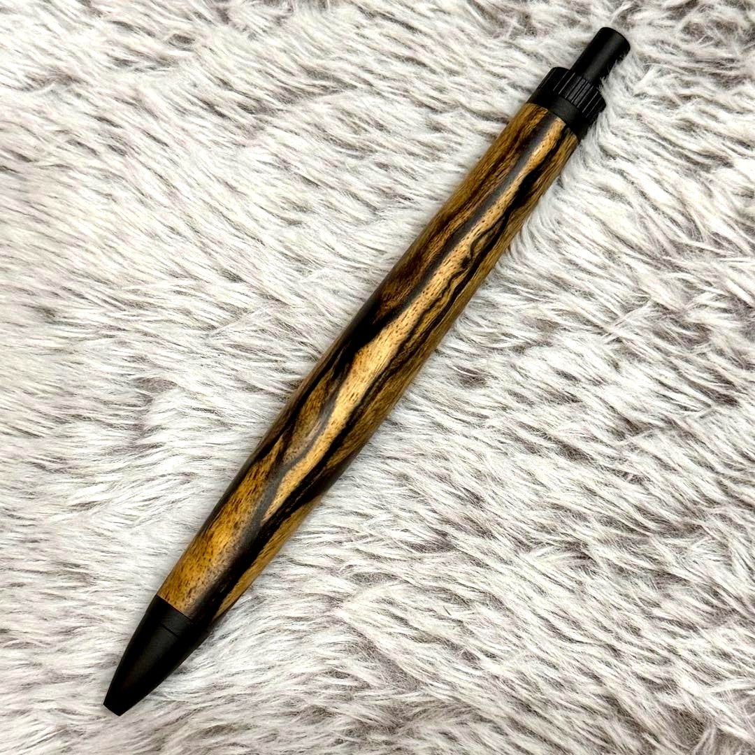 Hajime Pen Pen Pen made of Pale Moon Ebony wood with waxed finish, elegant Japanese wooden pen