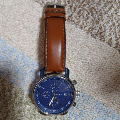 FOSSIL Blue Chronograph Quartz Men's Watch — Japanese