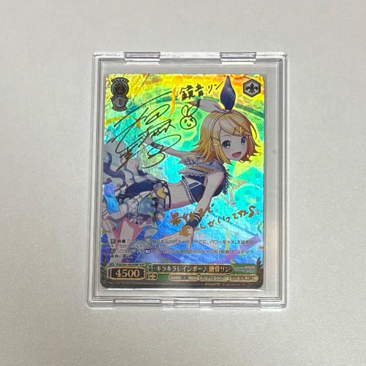 Weiss Schwarz Project Sekai: Colorful Stage! feat. Hatsune Miku Proseka Kagamine Rin Weiss Schwarz Sign SSP Glitter Rainbow♪ — Japanese