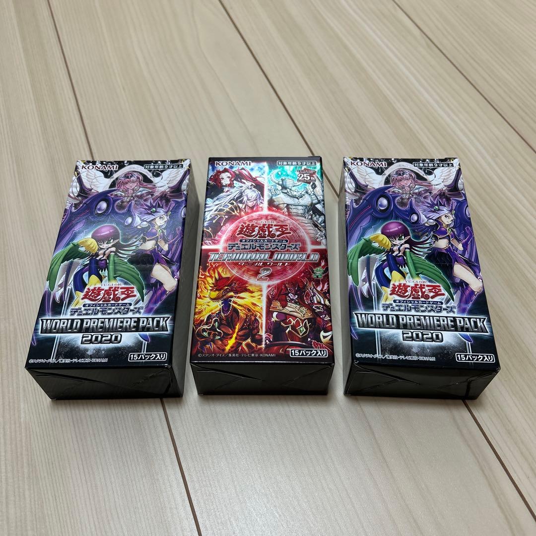 Yu-Gi-Oh Yu-Gi-Oh! Unopened 3 Box World Premiere Pack 2020 Terminal World 2 Box — Japanese