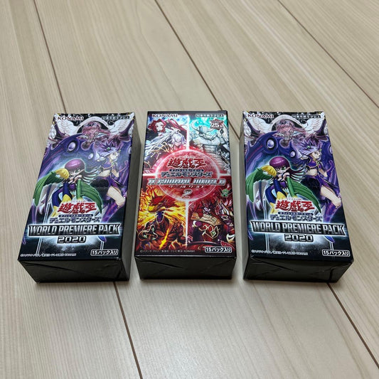 Yu-Gi-Oh Yu-Gi-Oh! Unopened 3 Box World Premiere Pack 2020 Terminal World 2 Box — Japanese