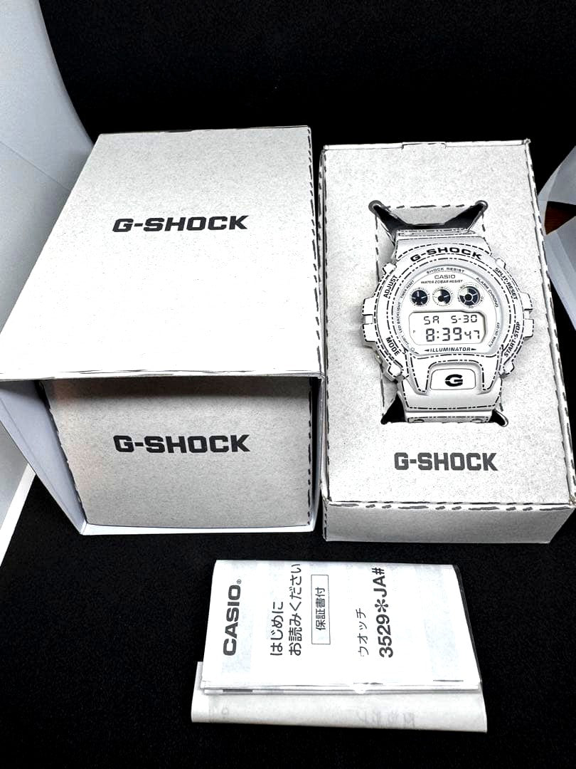 Casio G-Shock DW-6900RGM-5JR Origami series watch with black and red design, made in Japan