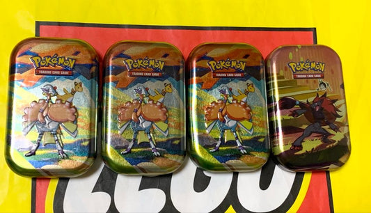 Pokemon English Version Pokémon Card Mini Can 4-Pack Box — English