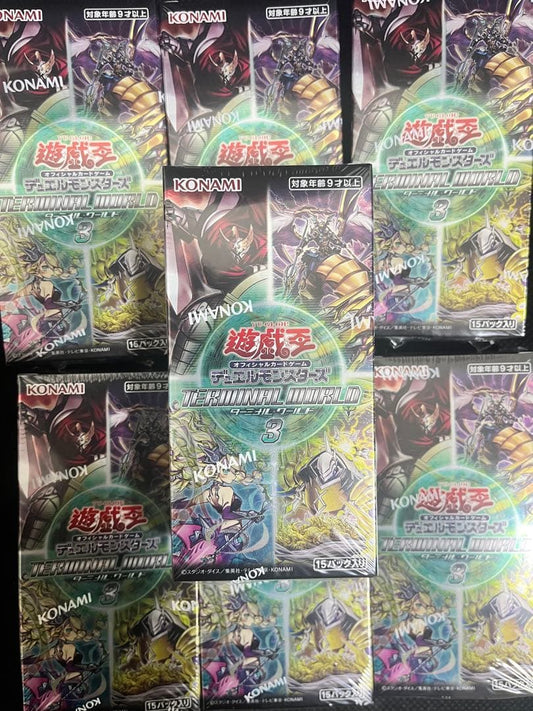 Yu-Gi-Oh Yu-Gi-Oh! OCG Terminal World 3 Box Unopened 7 Set Box — Japanese