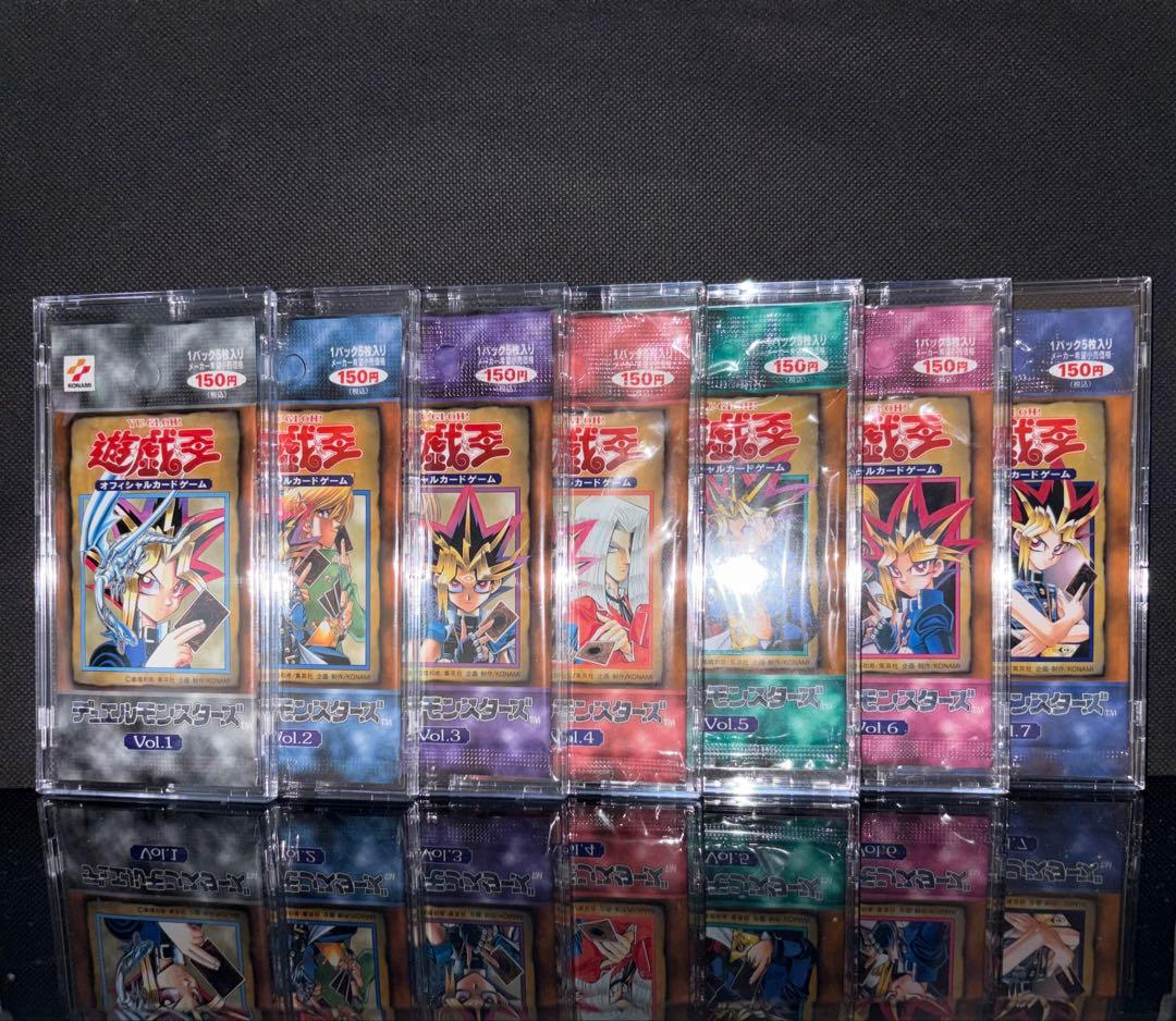 Yu-Gi-Oh Yu-Gi-Oh! Unopened Pack Initial Vol.1 to Vol.7 Complete Set Pack — Japanese