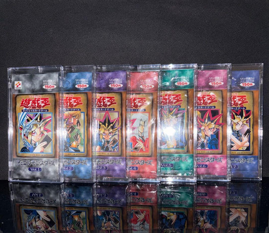 Yu-Gi-Oh Yu-Gi-Oh! Unopened Pack Initial Vol.1 to Vol.7 Complete Set Pack — Japanese