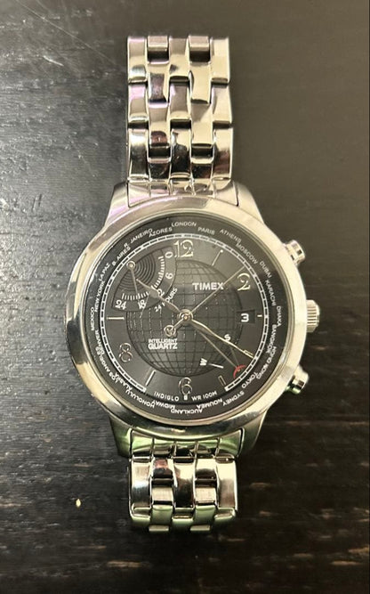 TIMEX INTELLIGENT WORLDTIME T2N610 Quartz Men's Watch — Japanese