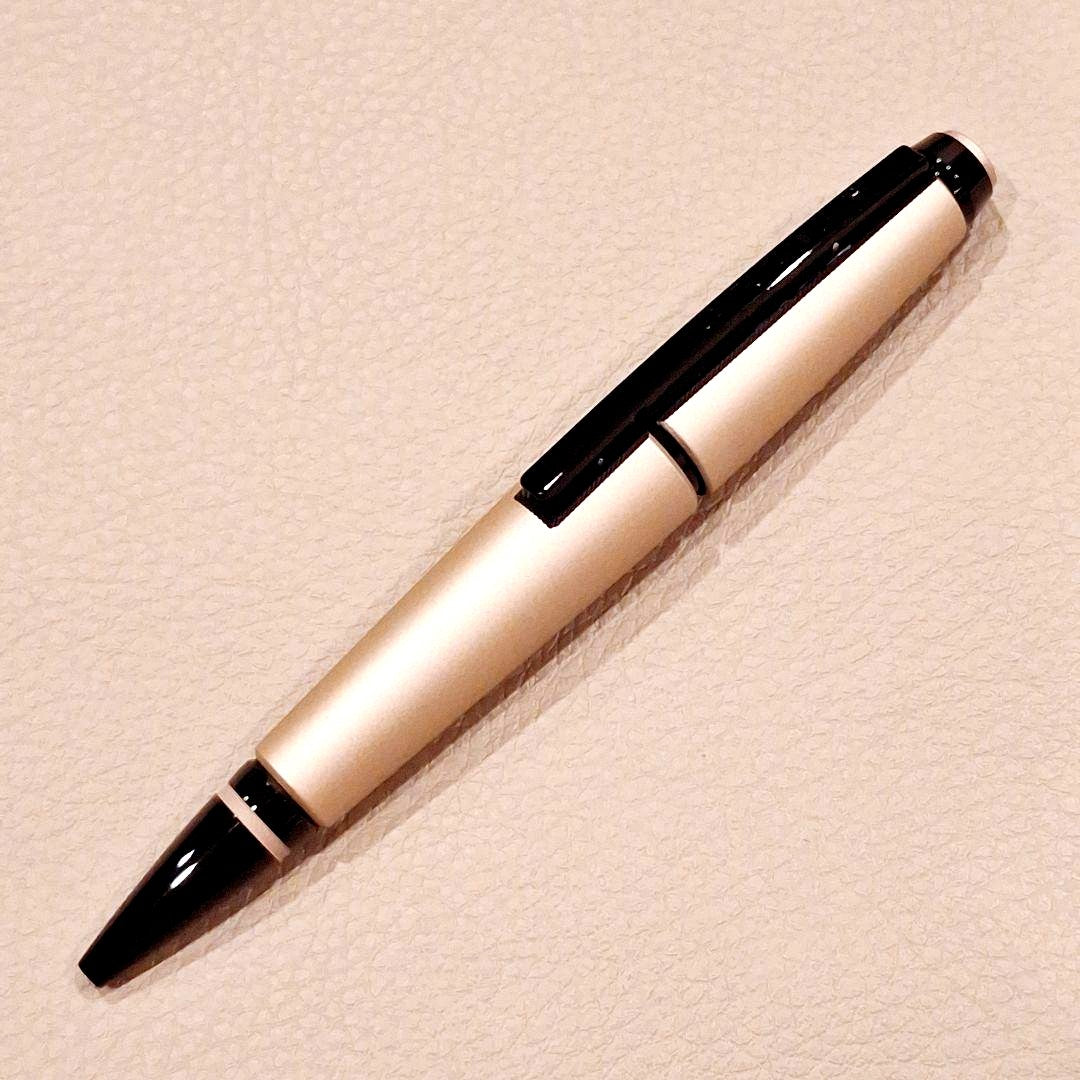 Cross AT0555-14 gel ink ballpoint pen with slide mechanism, metal shaft, and resin exterior in matte haze lacquer finish