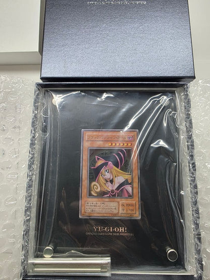 Yugioh OCG Black Magician Girl stainless steel limited edition card display with 3-digit number