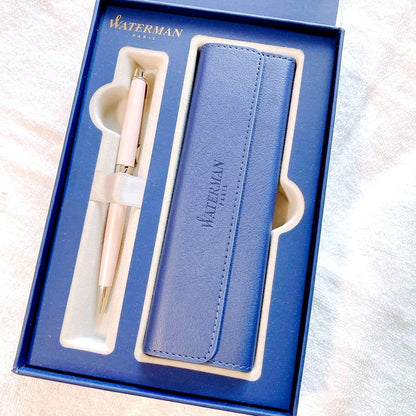 WATERMAN ballpoint pen with pen case shown on white background, new and unused condition
