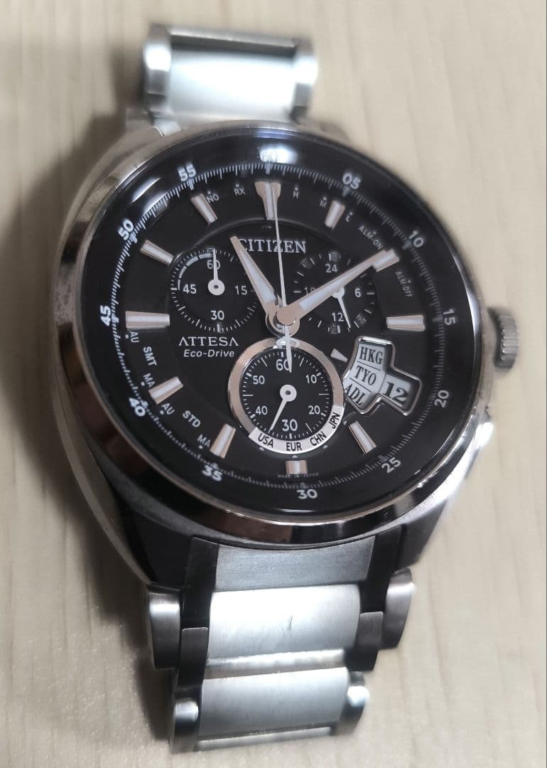 Citizen ATTESA H610-T015581 Solar Men's Watch — Japanese