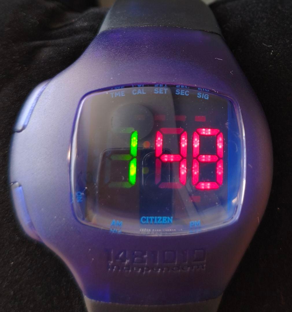 Citizen D400 Digital Men's Watch — Japanese